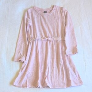 joe fresh active pastel pink heather plush knit LS dress 5T toddler girls